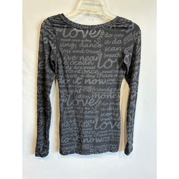 Lululemon Daily Practice Top Tee Black Grey size 6 - Picture 3 of 3